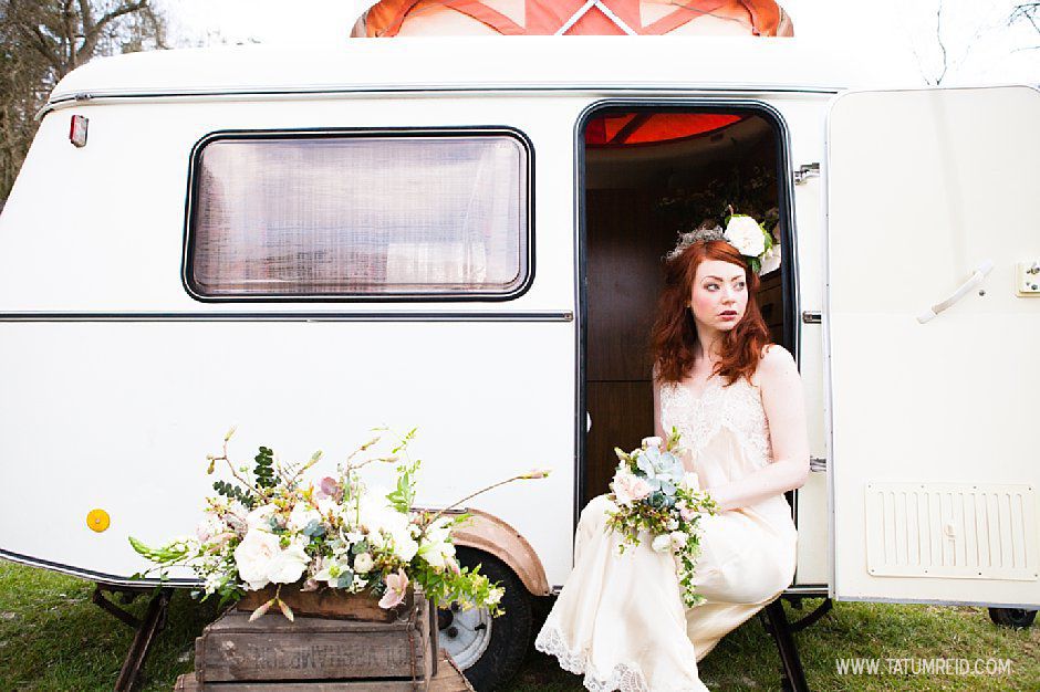 Bohemian bride, boho bride, floral headwear for brides, outdoor wedding, Norfolk, Norwich, Tatum Reid (12)
