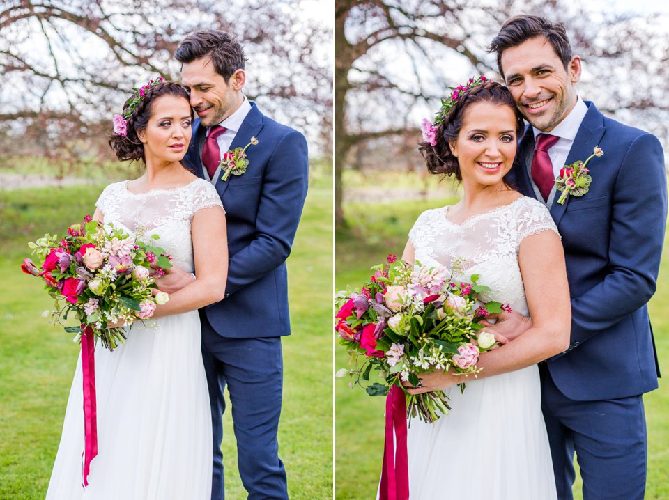 Narborough Hall gardens_ Norfolk wedding venue_rustic_boho_burgundy_loose flowers_floral crown_calligraphy_tatum reid photography (109)