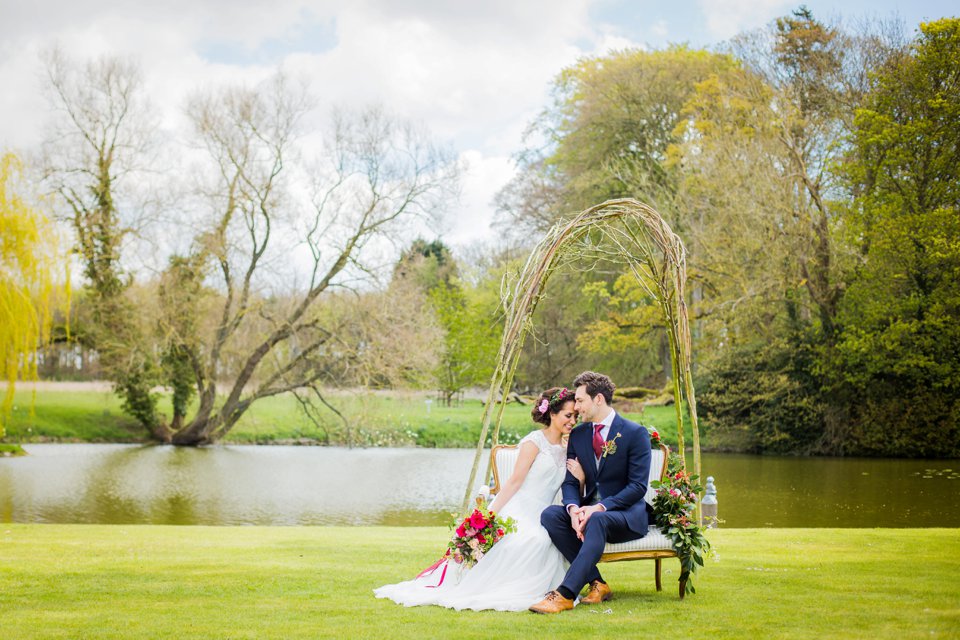 Narborough Hall gardens_ Norfolk wedding venue_rustic_boho_burgundy_loose flowers_floral crown_calligraphy_tatum reid photography (105)