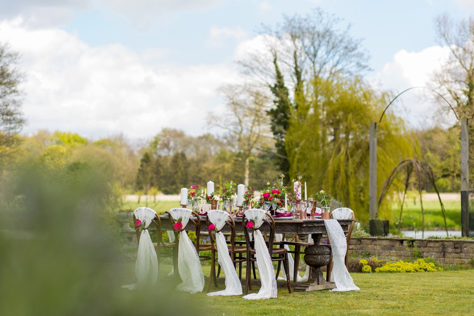 Narborough Hall gardens_ Norfolk wedding venue_rustic_boho_burgundy_loose flowers_floral crown_calligraphy_tatum reid photography (96)