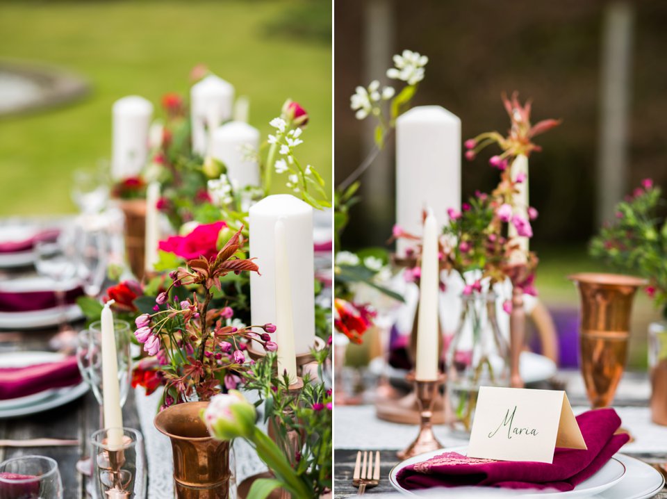 Narborough Hall gardens_ Norfolk wedding venue_rustic_boho_burgundy_loose flowers_floral crown_calligraphy_tatum reid photography (94)