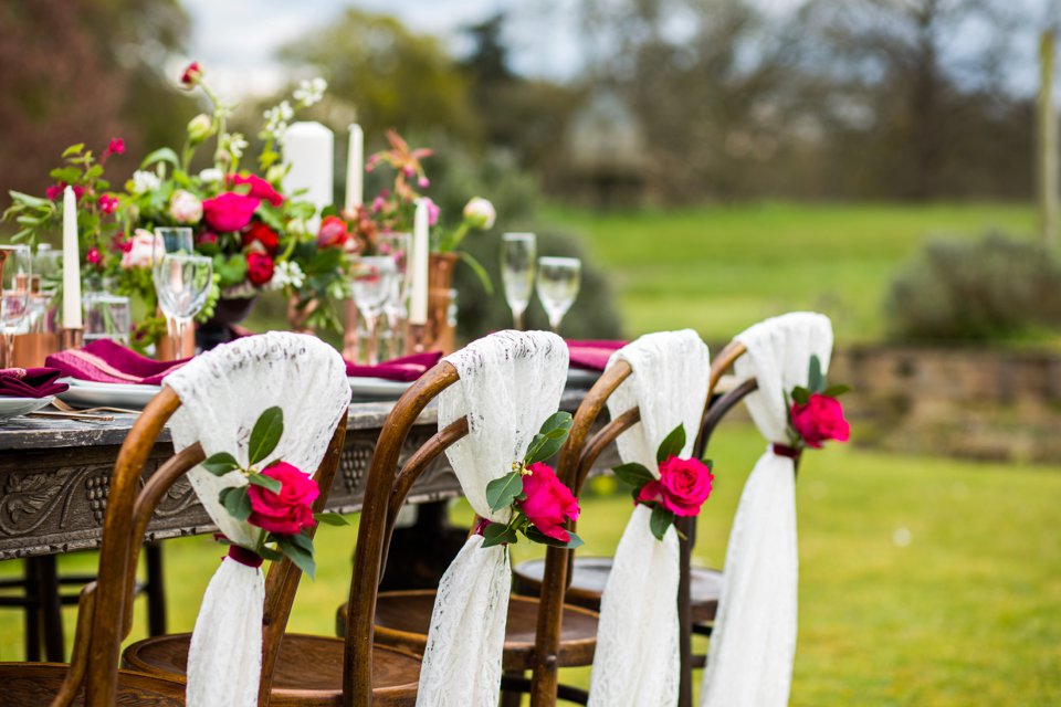 Narborough Hall gardens_ Norfolk wedding venue_rustic_boho_burgundy_loose flowers_floral crown_calligraphy_tatum reid photography (93)