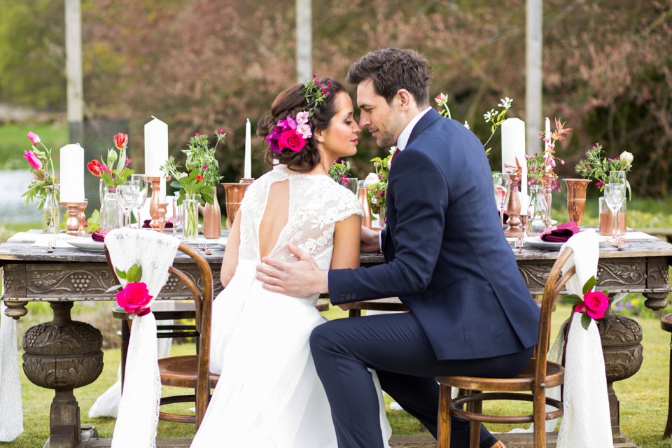 Narborough Hall gardens_ Norfolk wedding venue_rustic_boho_burgundy_loose flowers_floral crown_calligraphy_tatum reid photography (86)