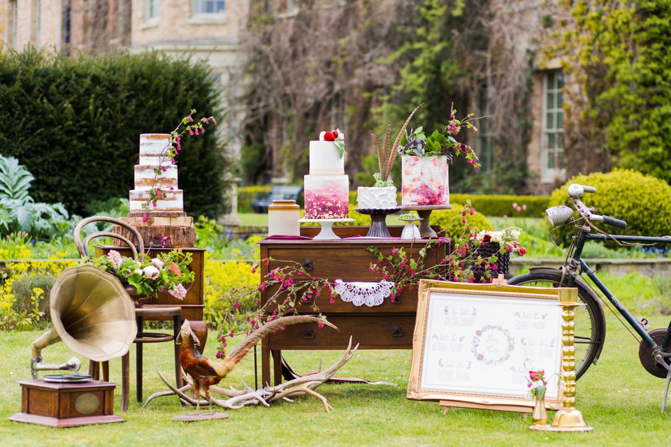 Narborough Hall gardens_ Norfolk wedding venue_rustic_boho_burgundy_loose flowers_floral crown_calligraphy_tatum reid photography (80)