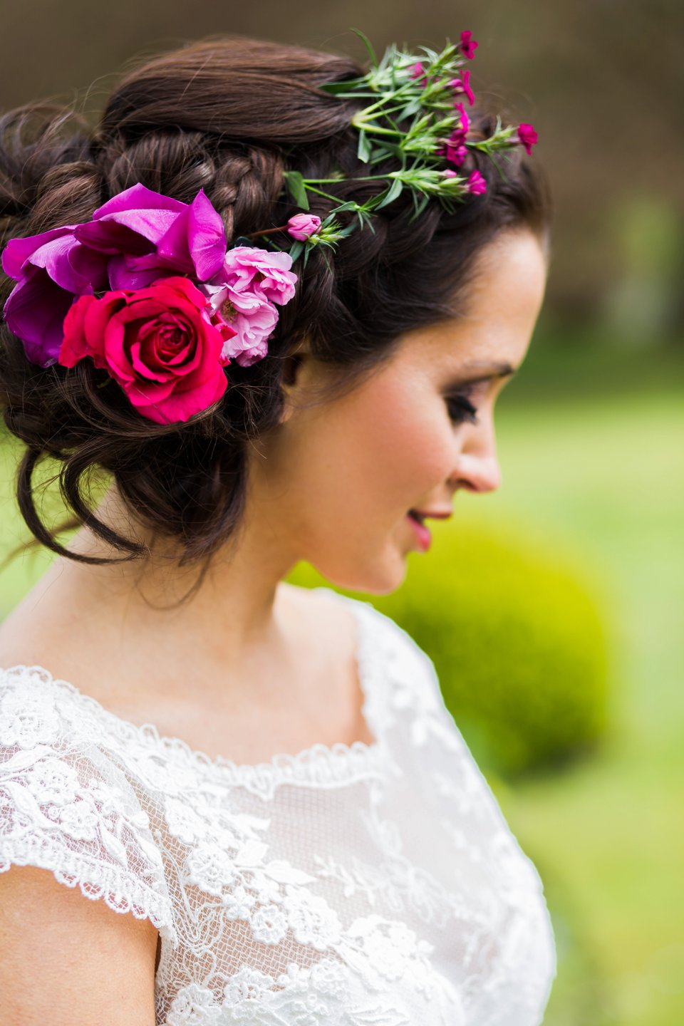 Narborough Hall gardens_ Norfolk wedding venue_rustic_boho_burgundy_loose flowers_floral crown_calligraphy_tatum reid photography (77)