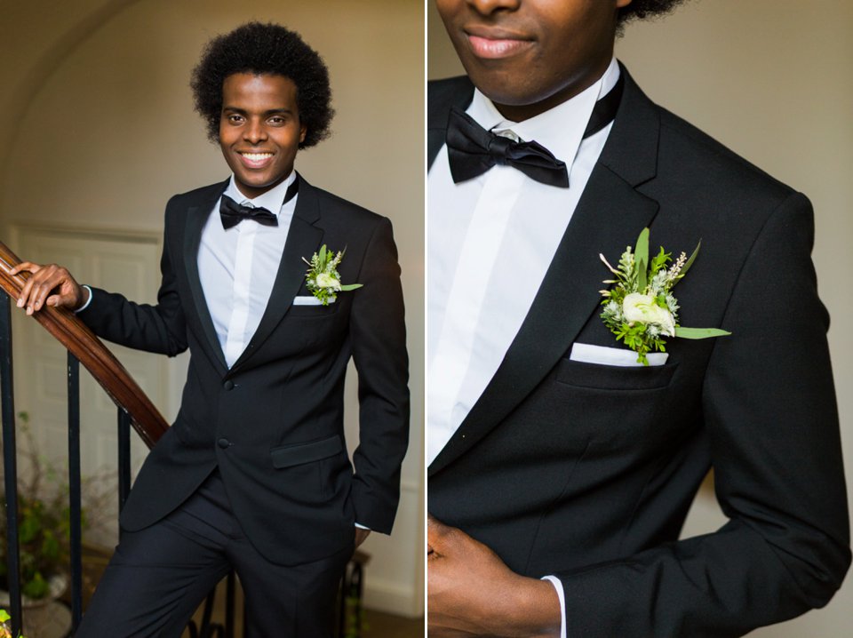 Narborough hall wedding venue_Norfolk_simplistic white and gold_tatum reid photography_mixed race wedding_feathers_classic_vintage hairpin (9)