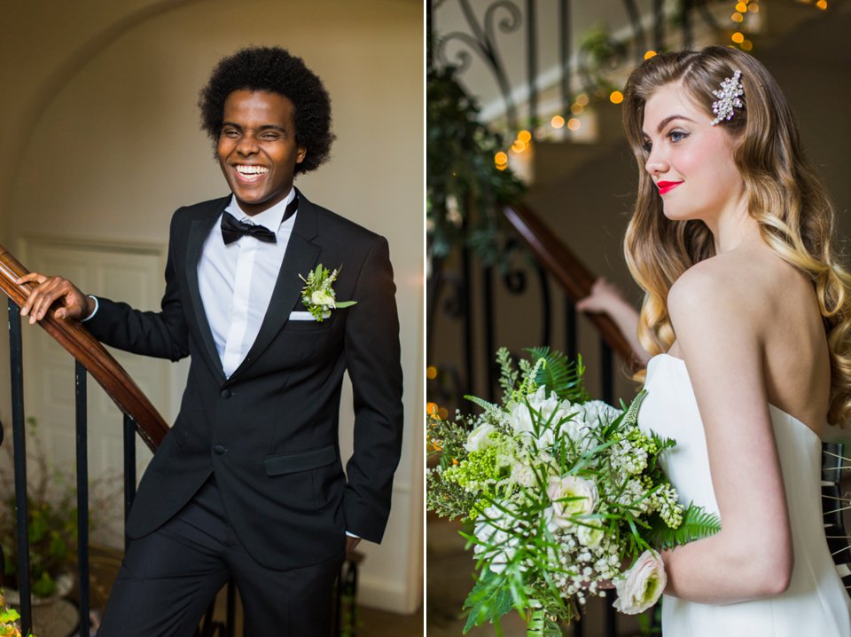 Narborough hall wedding venue_Norfolk_simplistic white and gold_tatum reid photography_mixed race wedding_feathers_classic_vintage hairpin (8)