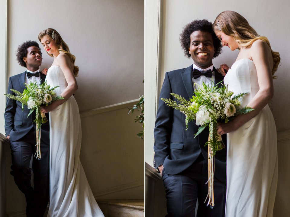 Narborough hall wedding venue_Norfolk_simplistic white and gold_tatum reid photography_mixed race wedding_feathers_classic_vintage hairpin (7)